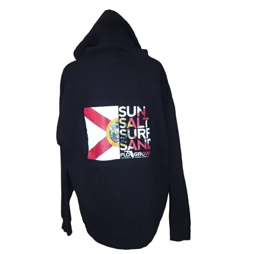 Independent Trading Company Men’s FloGrown Print Pullover Hoodie Black 2XL